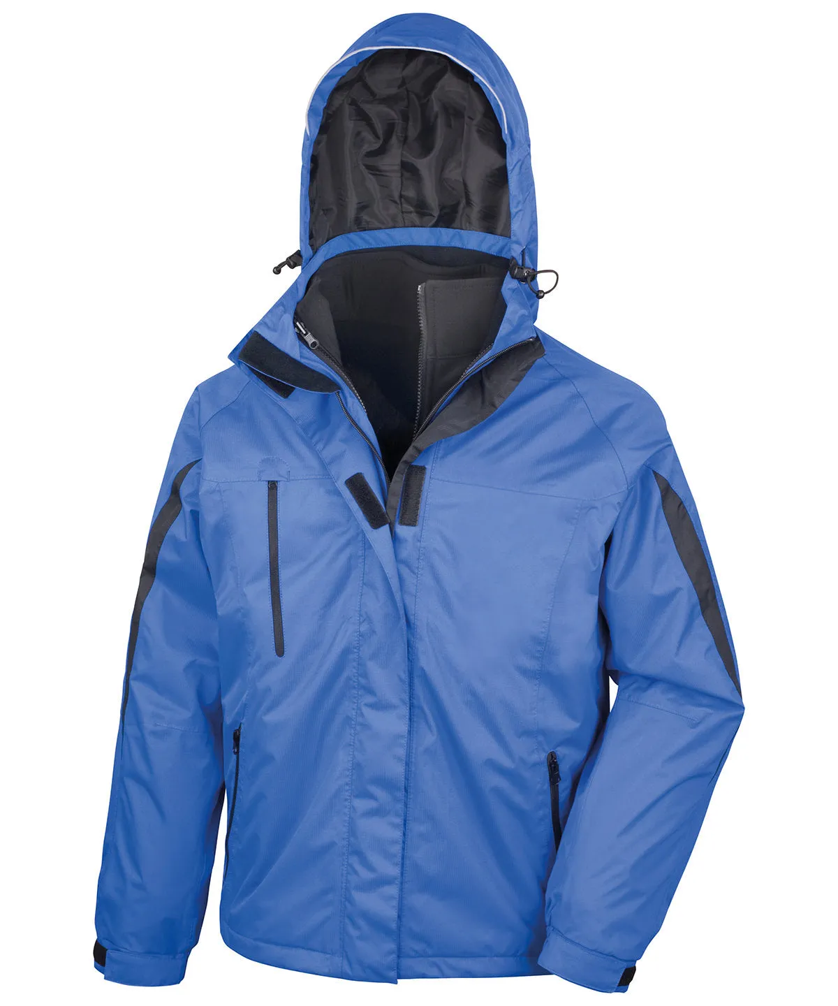 3-in-1 journey jacket with softshell inner | Royal/Black