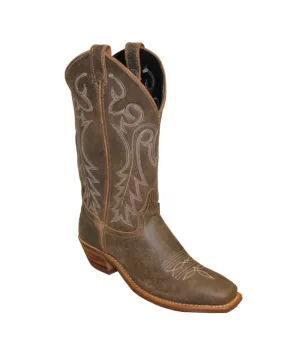 Abilene Boots Womens 12in Soft Western Brown Cowhide Cowboy Boots