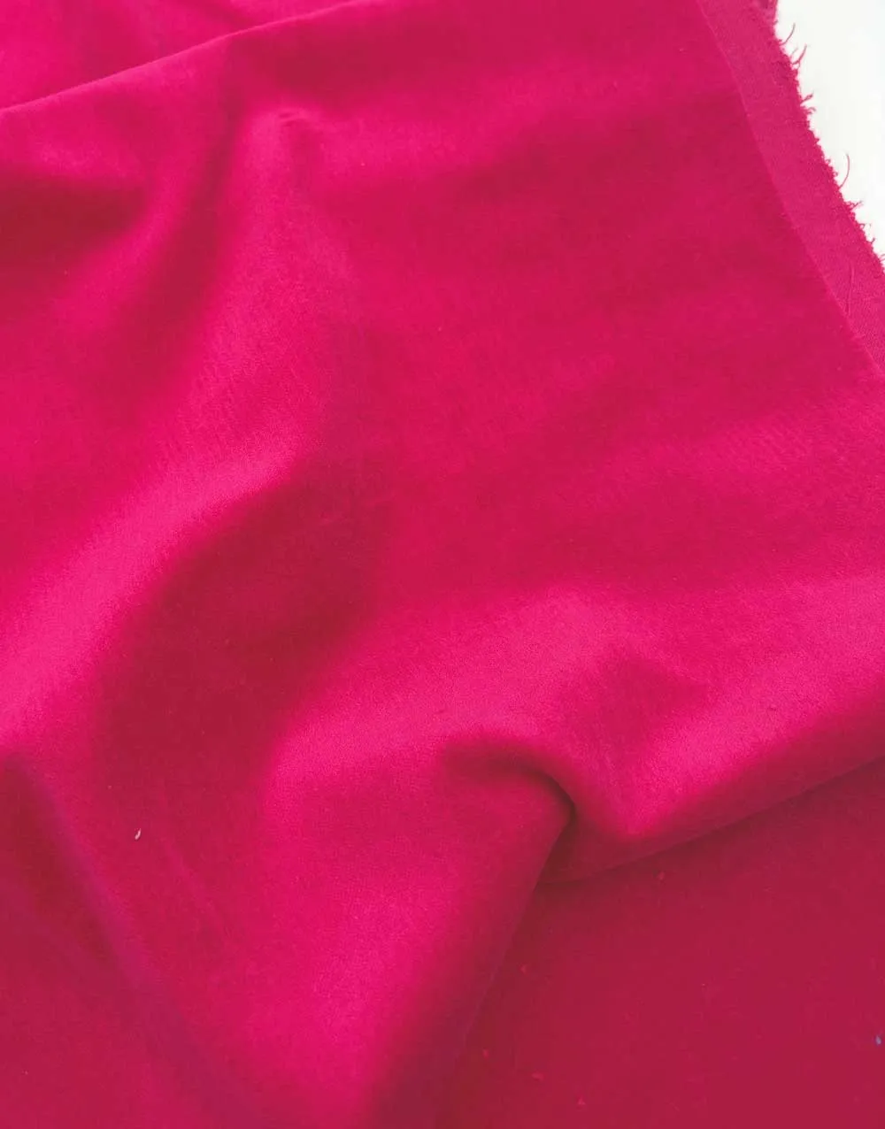 Cerise Pink Cotton Velvet Fabric