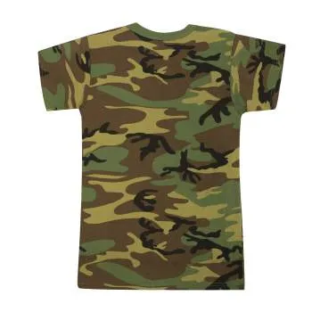 Childrens Woodland Camo Heavyweight T-Shirt