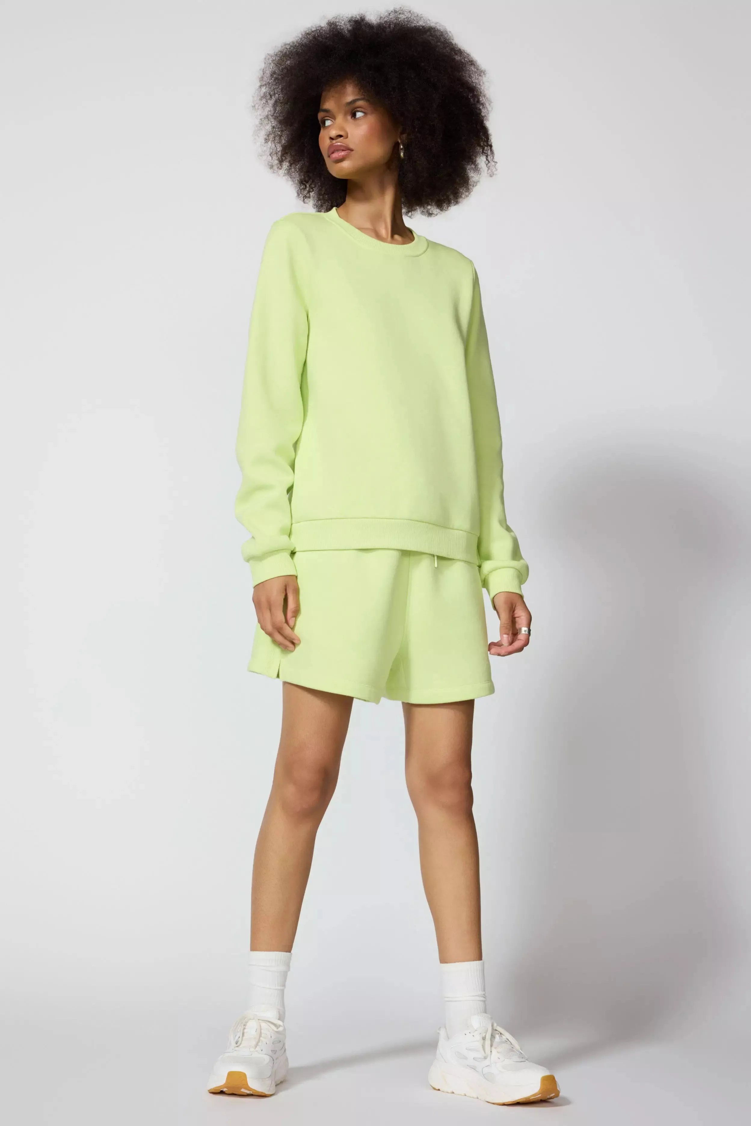 Comfort Fleece Sweatshirt - Shadow Lime