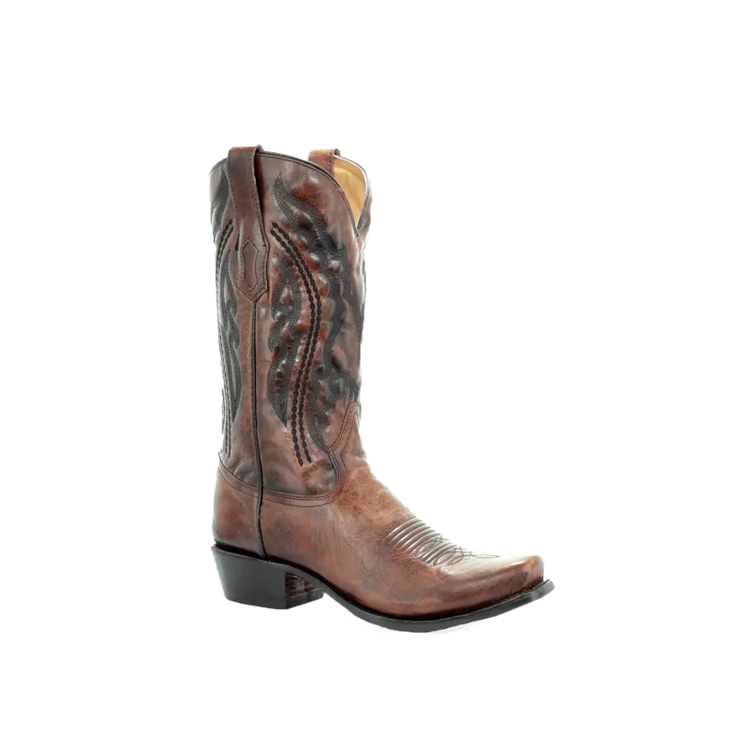 Corral Boots Men's Cowboy Medium Square Toe Leather Honey Boots