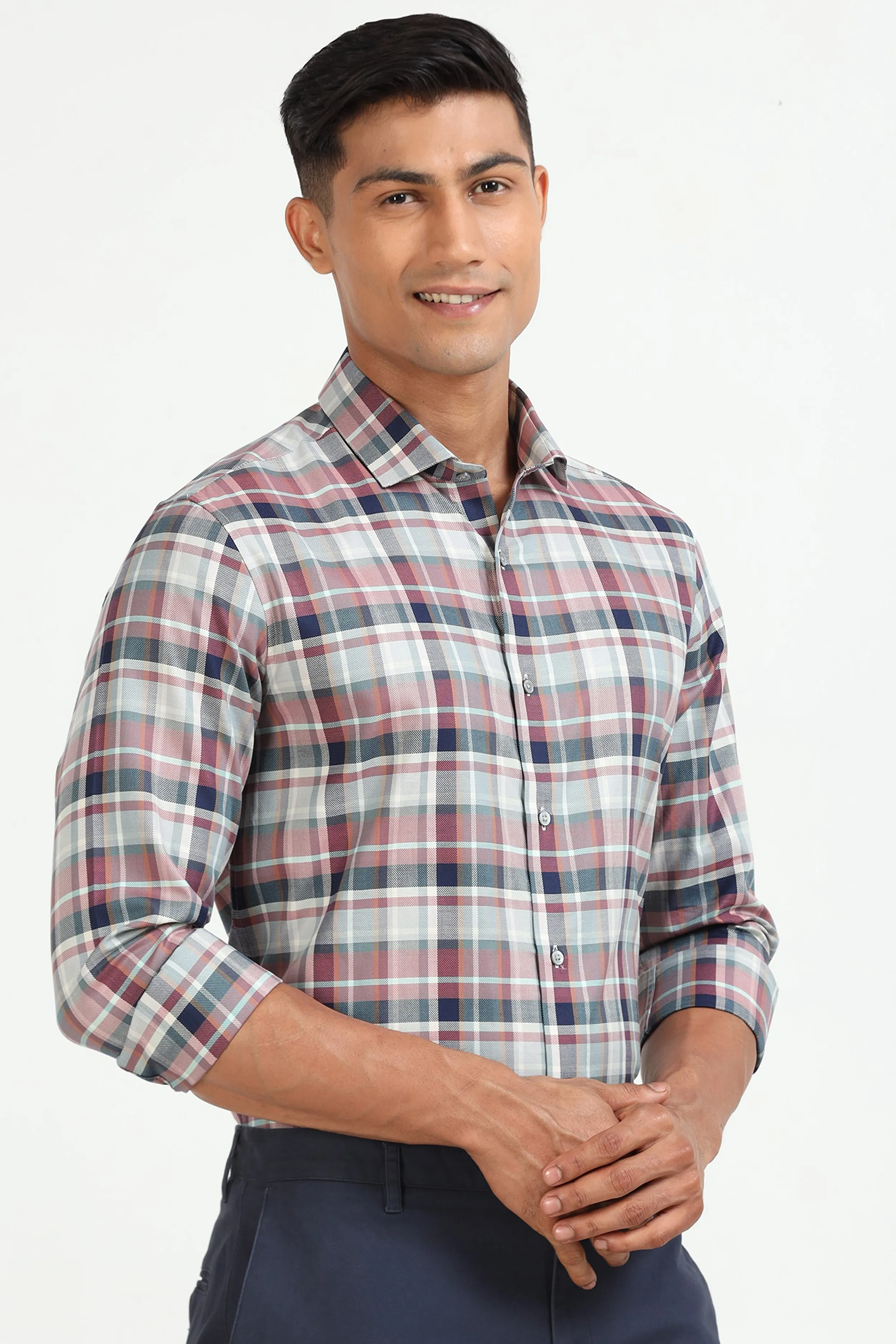 Crimson Grid Shirt