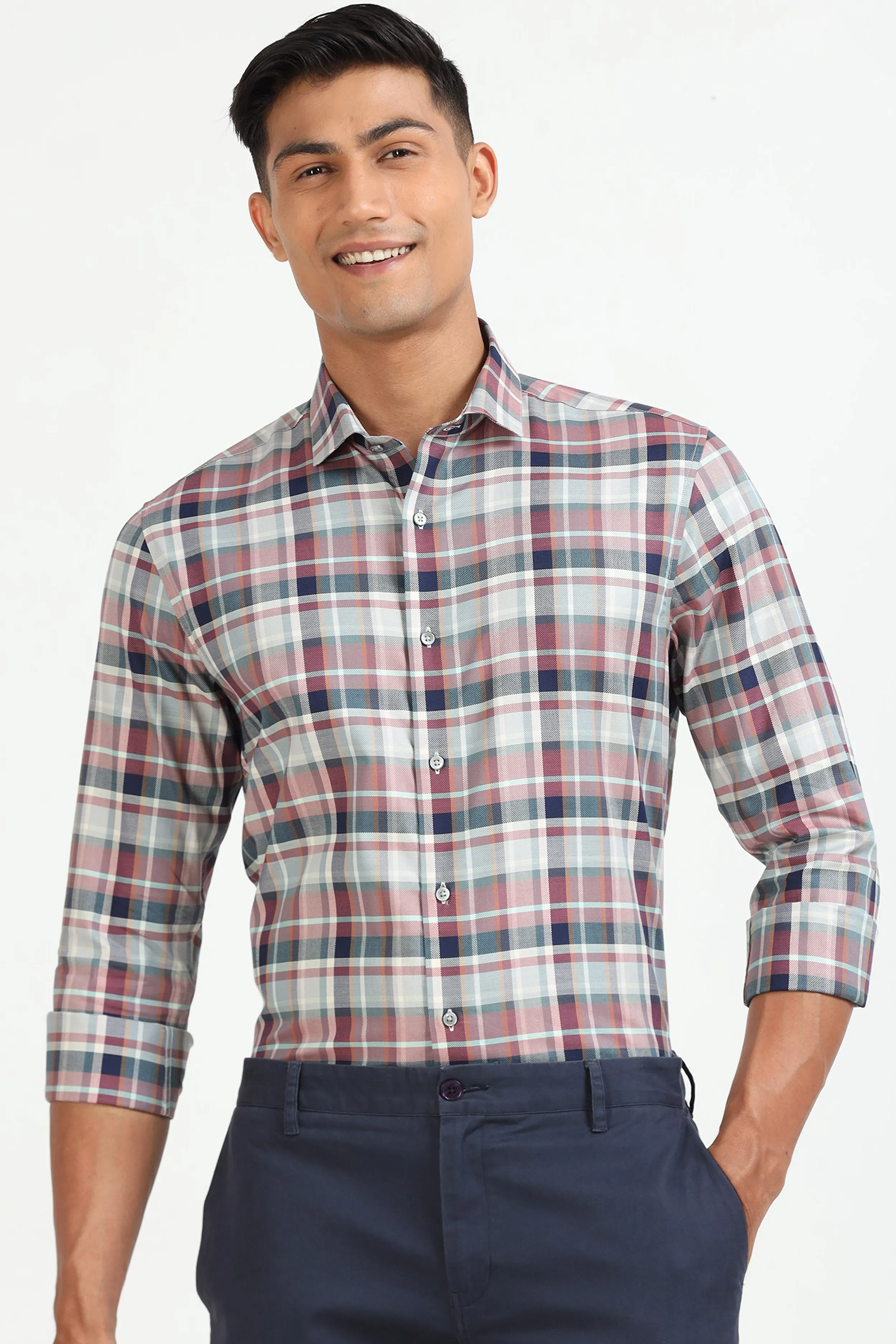 Crimson Grid Shirt