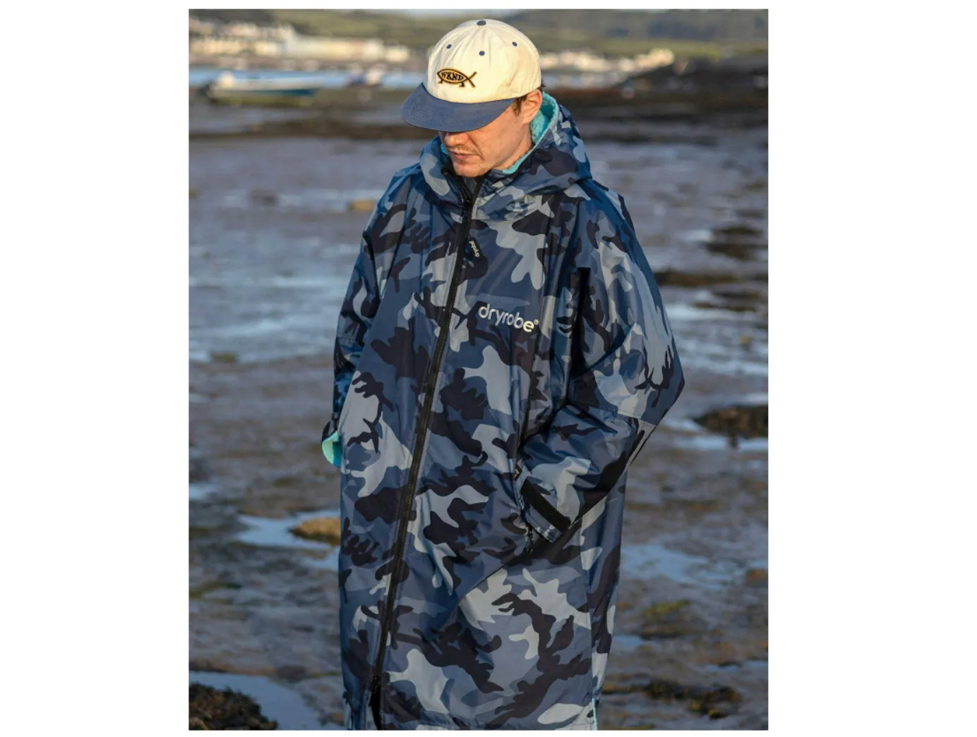 Dryrobe Advance V3 Adult Long Sleeve Blue Camo/Blue - Sizes Small/Medium/Large/Extra Large - In Stock - NEW