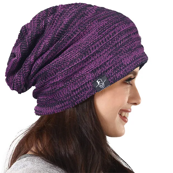 FORBUSITE Classic Women Knit Slouchy Beanie Hats B5001