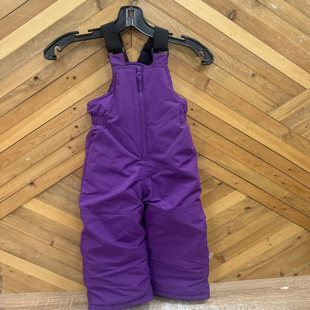 Gusti - Children's Bibbed Snow Pants: Purple-children-2T