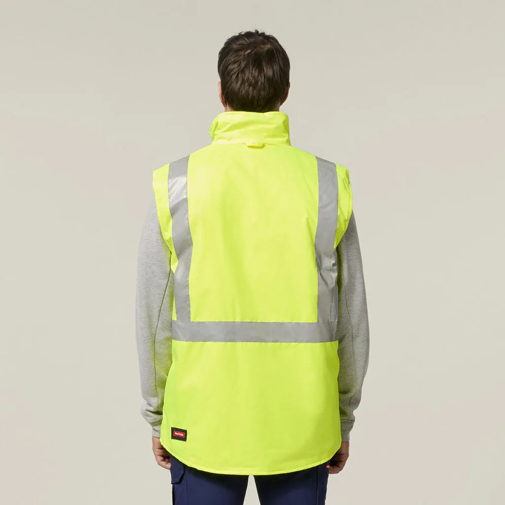 Hard Yakka Hi-Vis 4-In-1 Taped Wet Weather Jacket (Y06057)