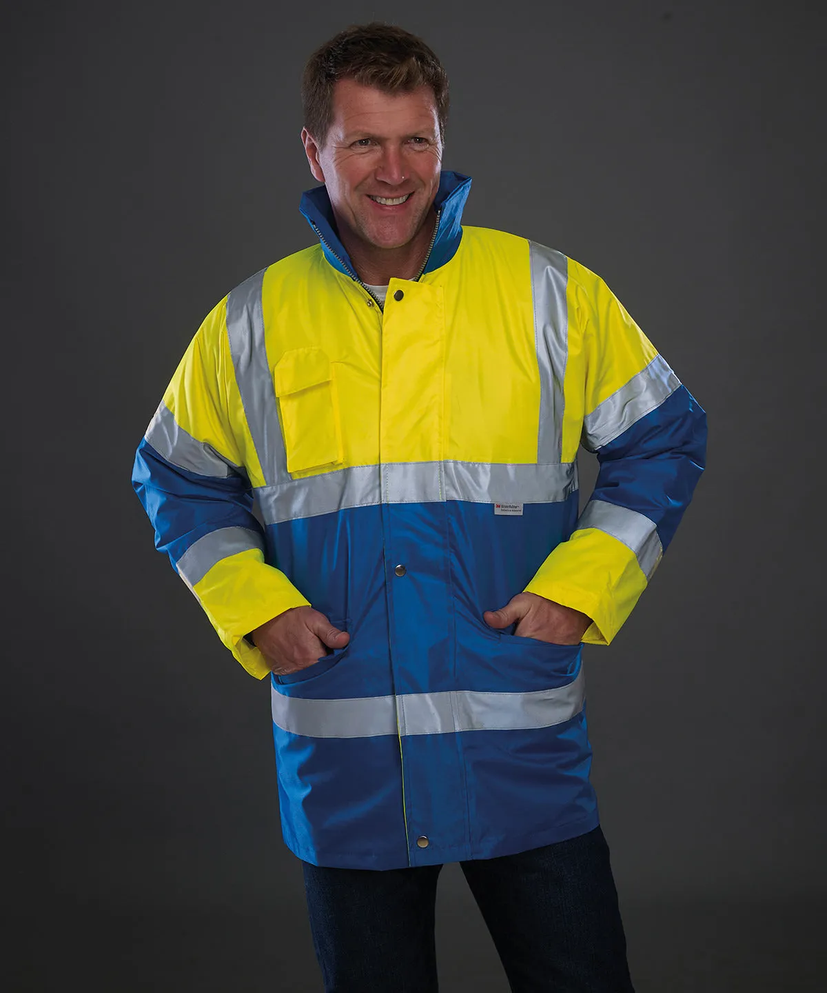 Hi-vis contrast jacket (HVP303) | Yellow/Orange