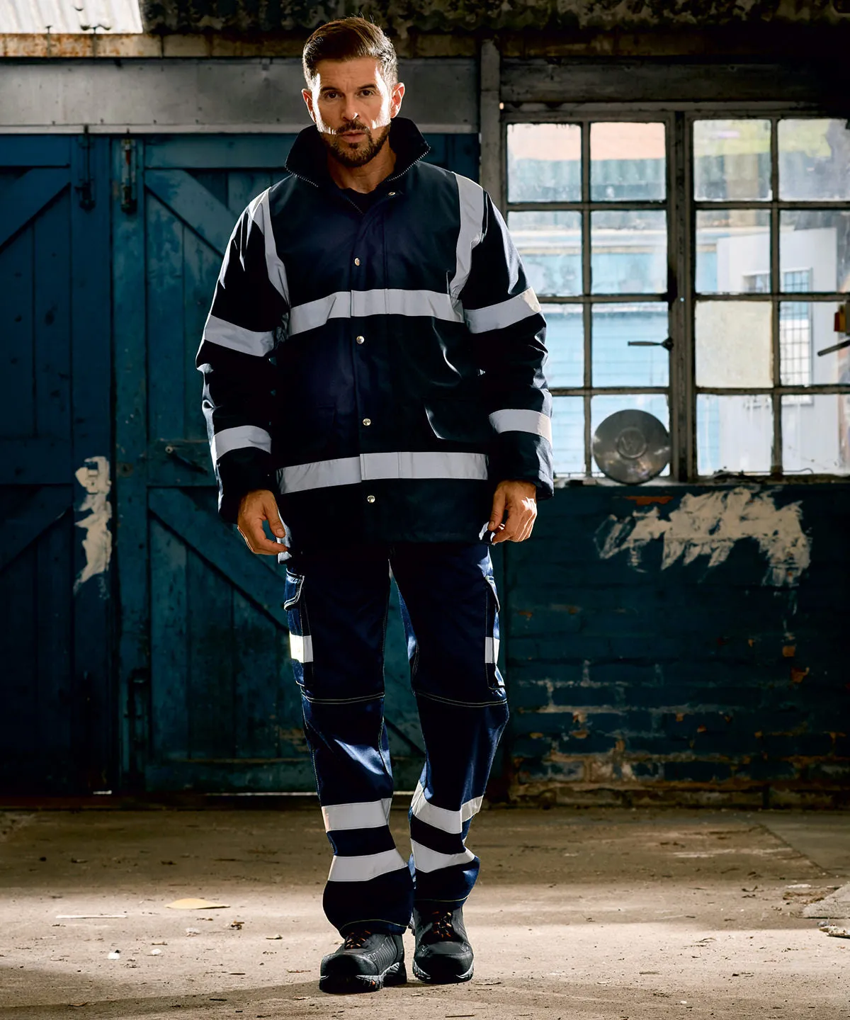 Hi-vis security jacket (HVP301) | Navy