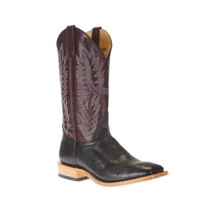 Horse Power Men's Black Smooth Ostrich Boots