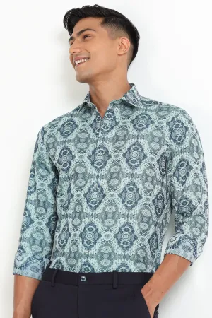 Indigo Kaleidoscope Shirt