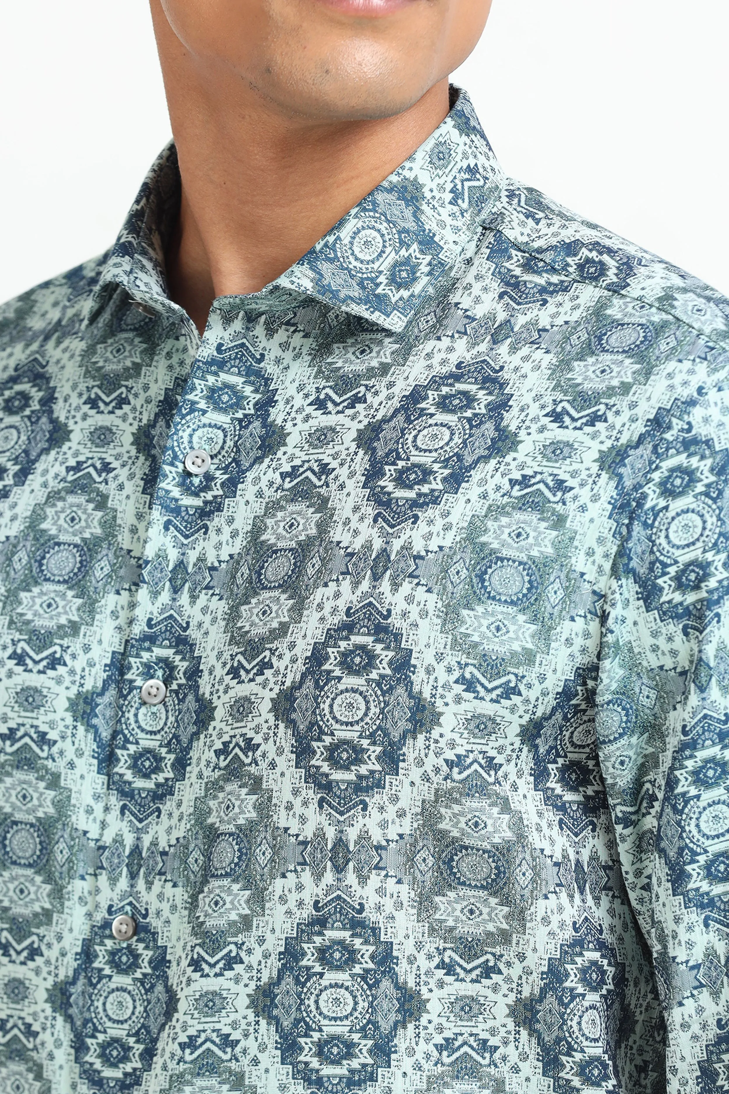 Indigo Kaleidoscope Shirt