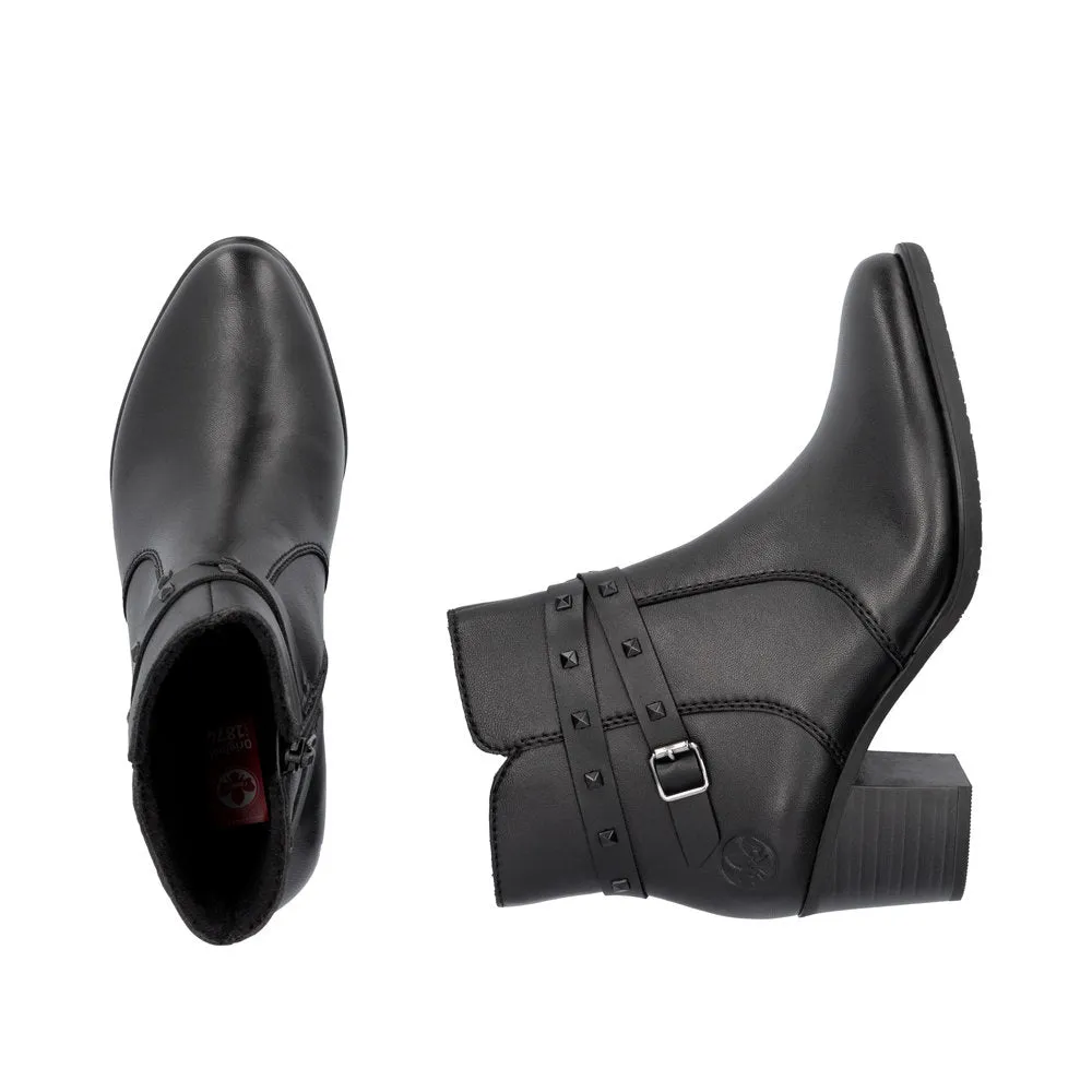 Ladies Rieker Boot Black Leather Zip Y2059-00 sale