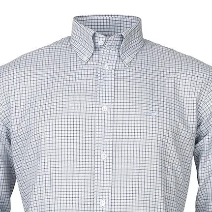 Laksen Ayling Mens Check Shirt - Sky/Brown