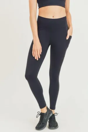 Lycra-Blend Essential Sweetheart Back Highwaist Leggings