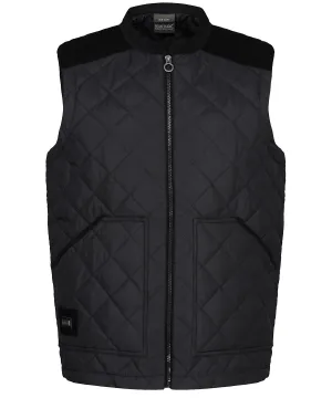 Moreton diamond quily gilet | Black