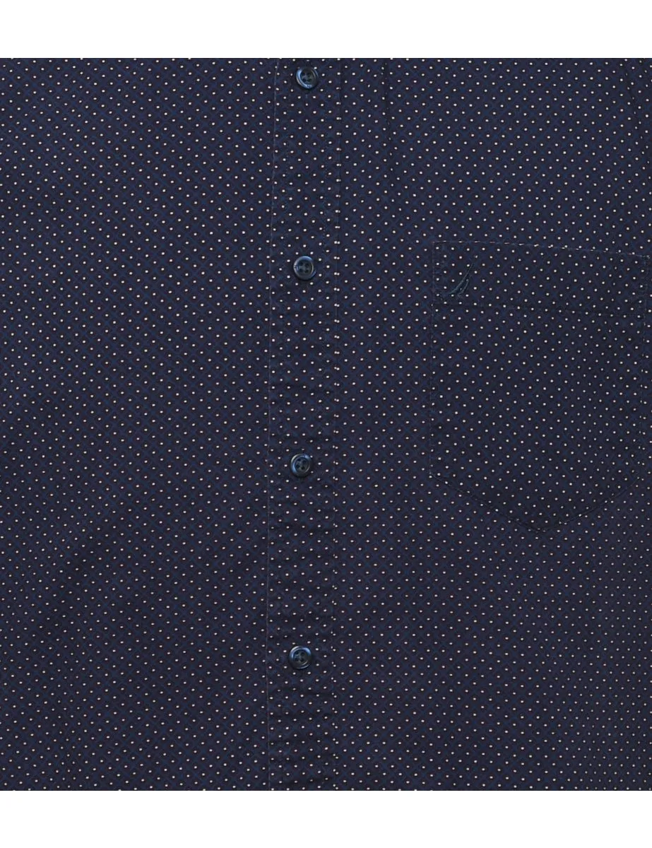 Nautica Polka Dot  Smart Shirt - L