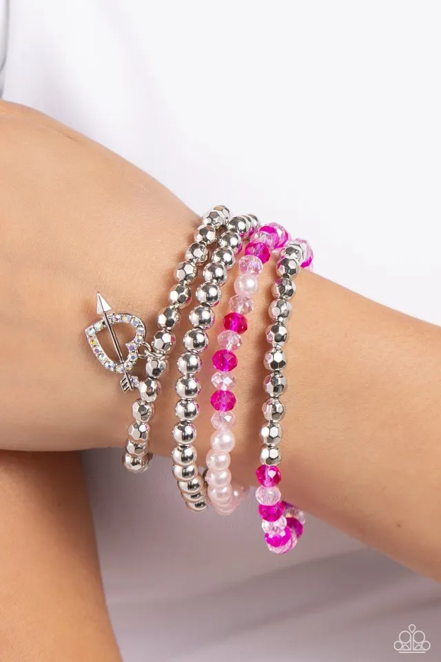 Paparazzi Bracelet ~ Heart-struck Haute - Multi