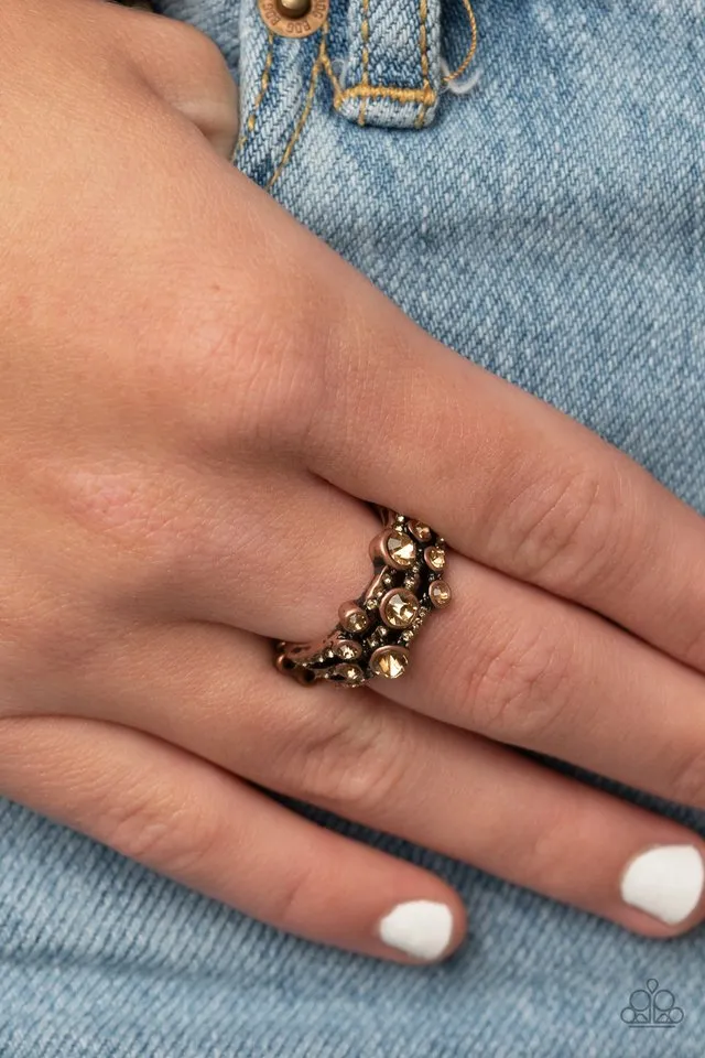 Paparazzi Ring ~ Bubbly Effervescence - Copper