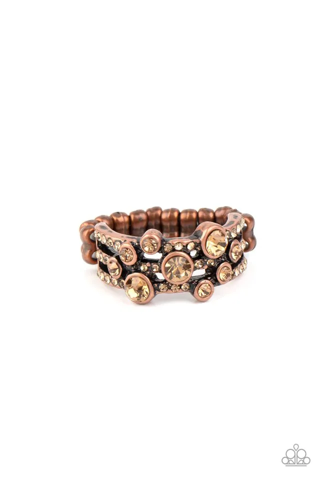 Paparazzi Ring ~ Bubbly Effervescence - Copper