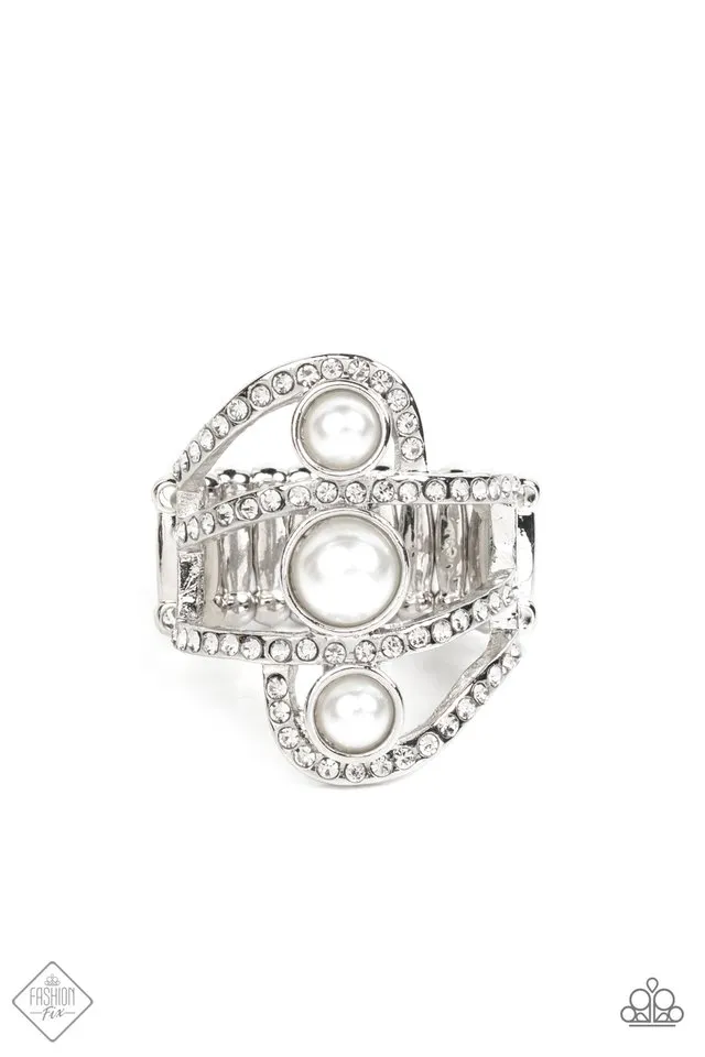 Paparazzi Ring ~ Color Me Envious - White