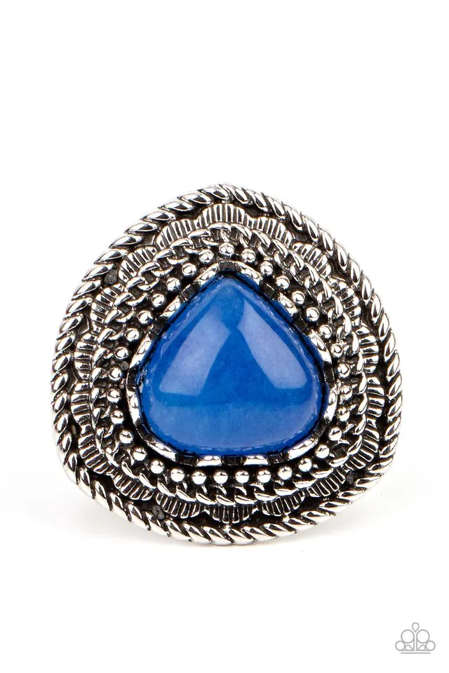 Paparazzi Ring ~ Genuinely Gemstone - Blue