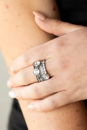 Paparazzi Ring ~ Pack It On - White