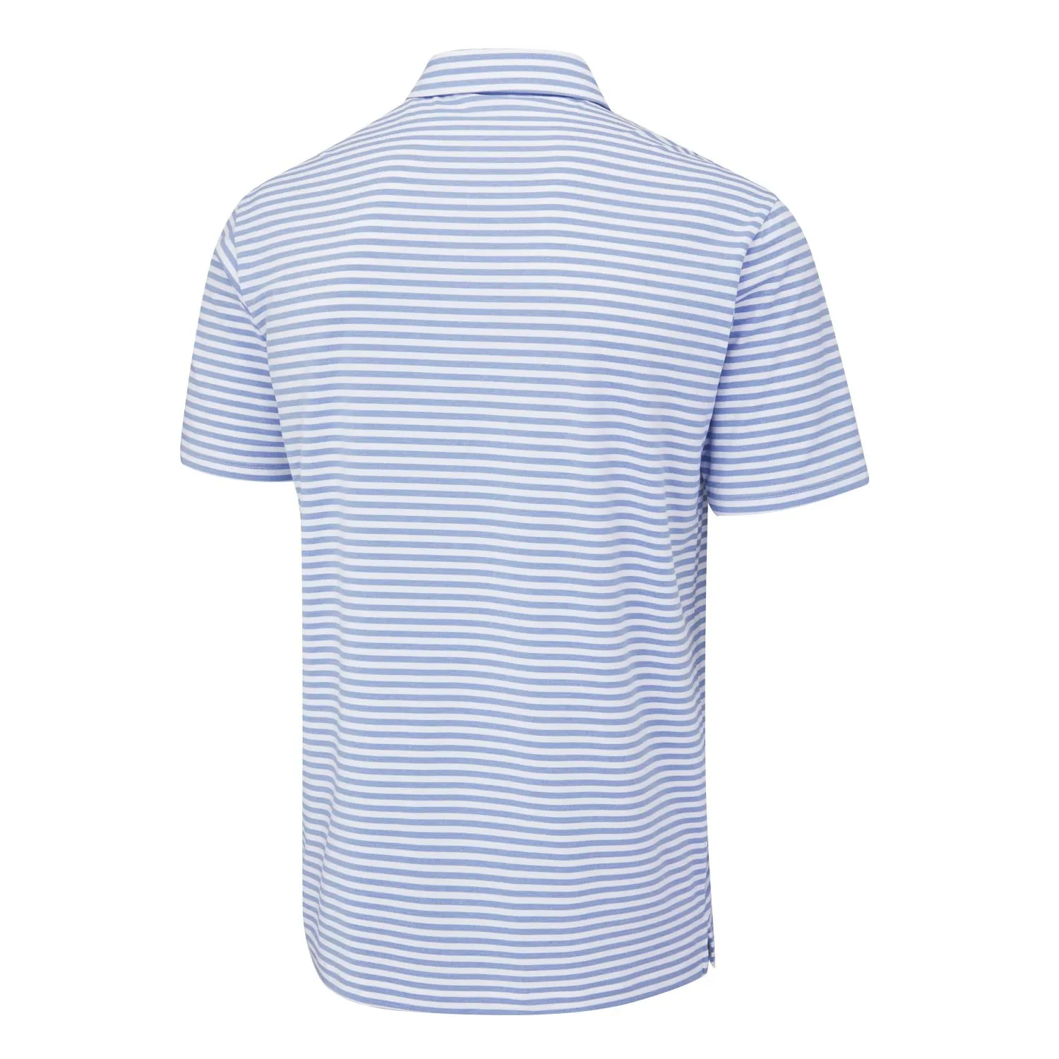 Ping Owain Striped Golf Polo Shirt - Spring Blue/White