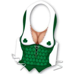 Plastic Irish Miss Vest: Fun And Festive St. Patrick's Day Accessory (3/Pack)