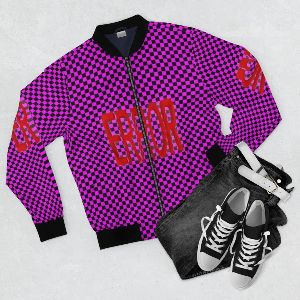 "Error Glitch Bomber Jacket - Video Game Inspired Outerwear"