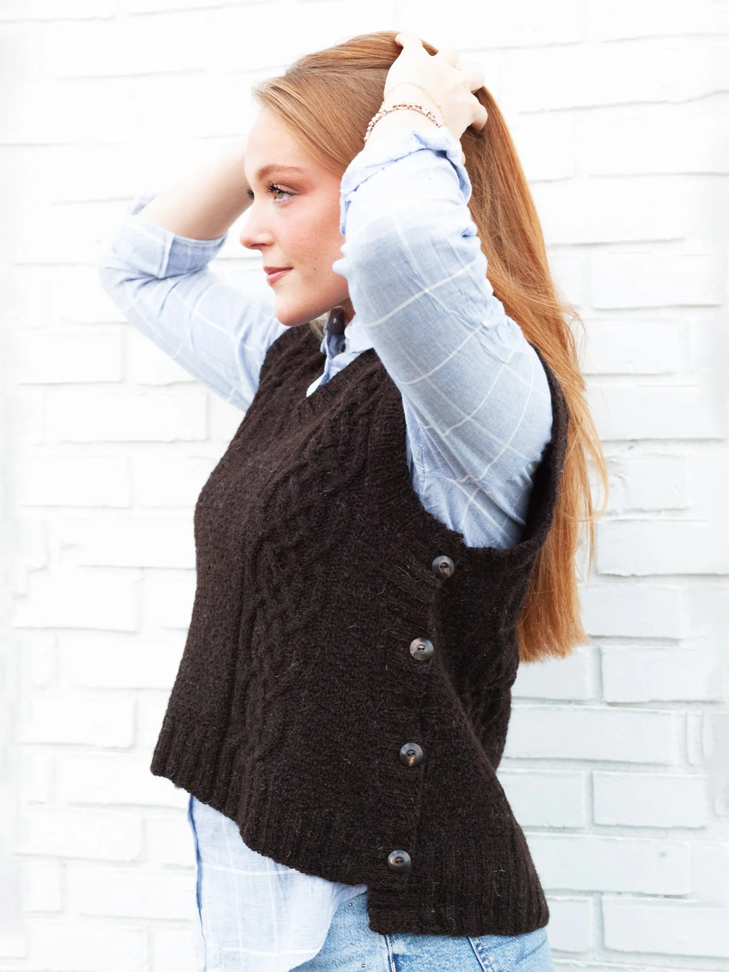 Rust Belt River Vest <br/><small>knitting pattern</small>