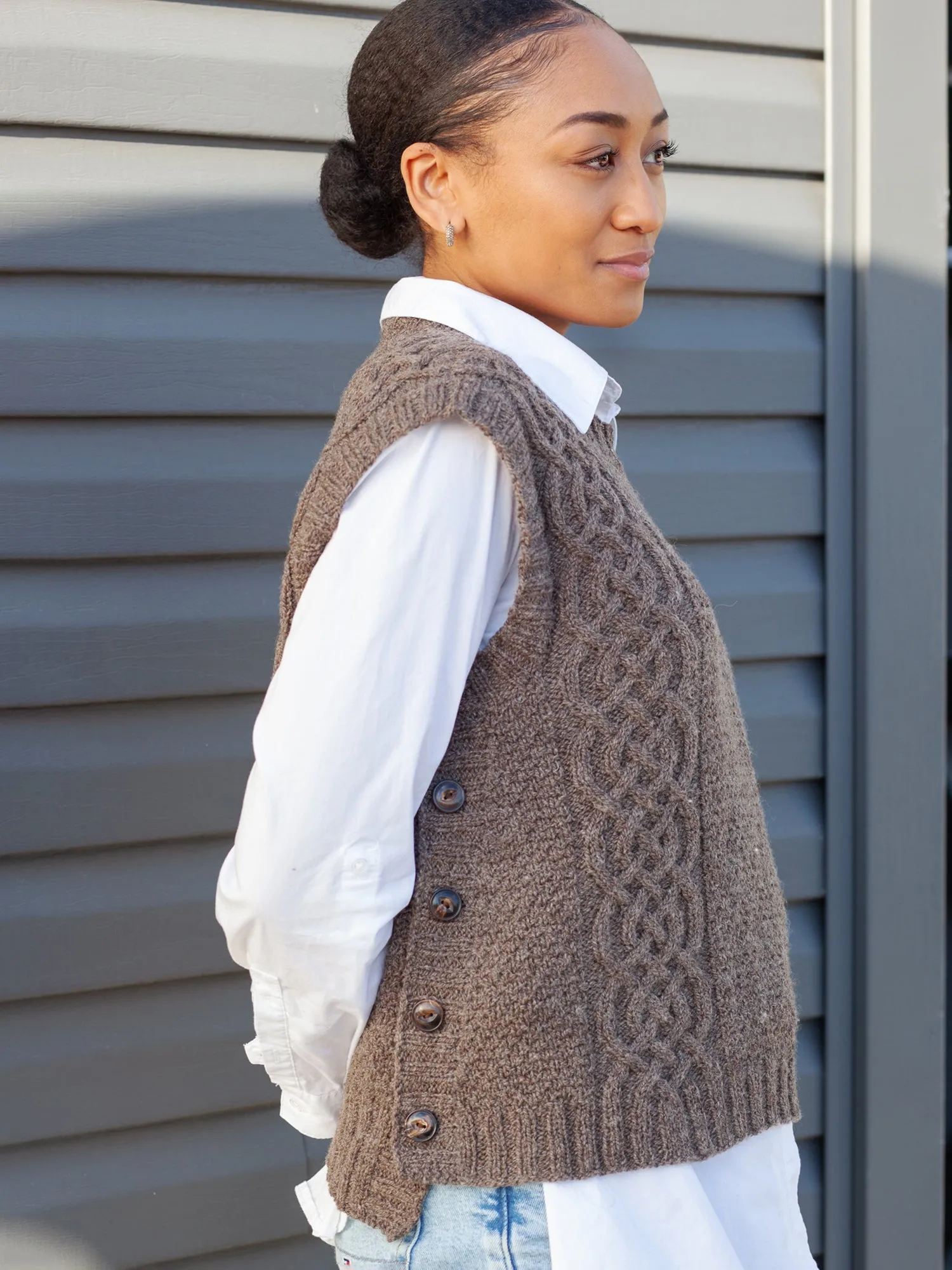 Rust Belt River Vest <br/><small>knitting pattern</small>