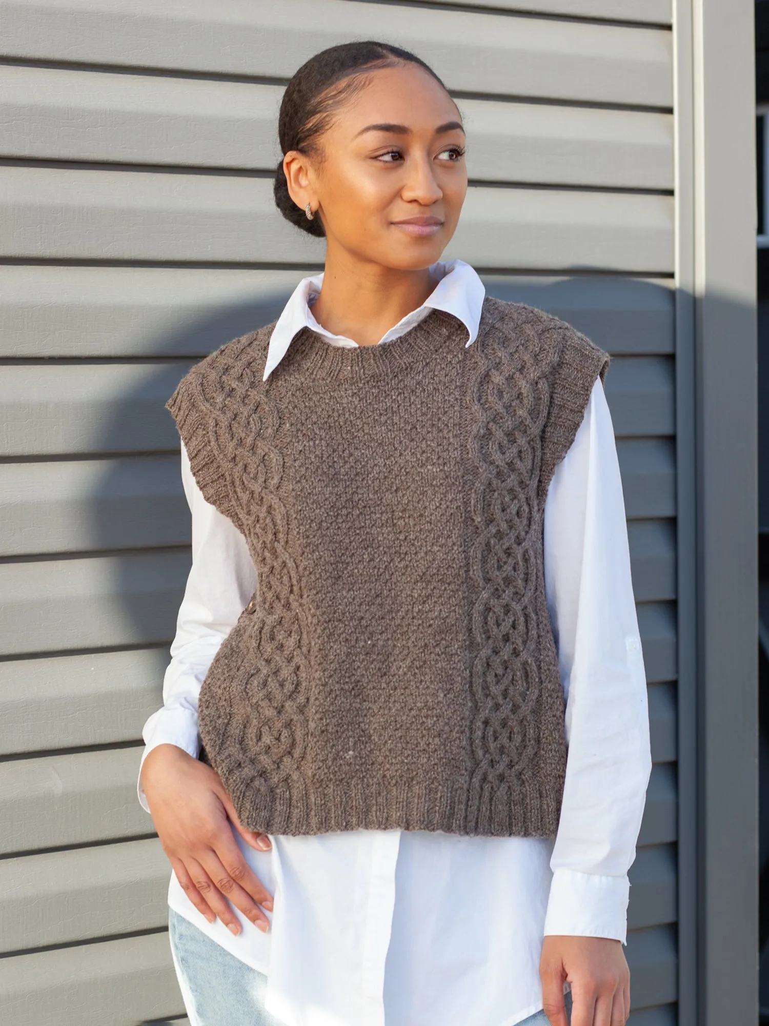 Rust Belt River Vest <br/><small>knitting pattern</small>