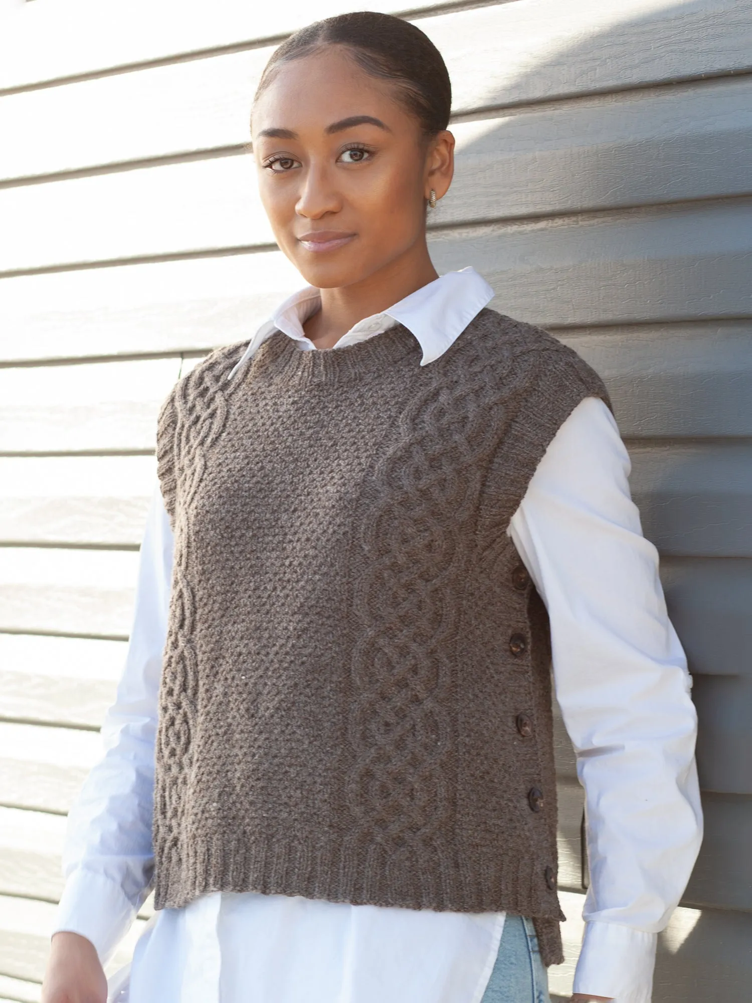 Rust Belt River Vest <br/><small>knitting pattern</small>