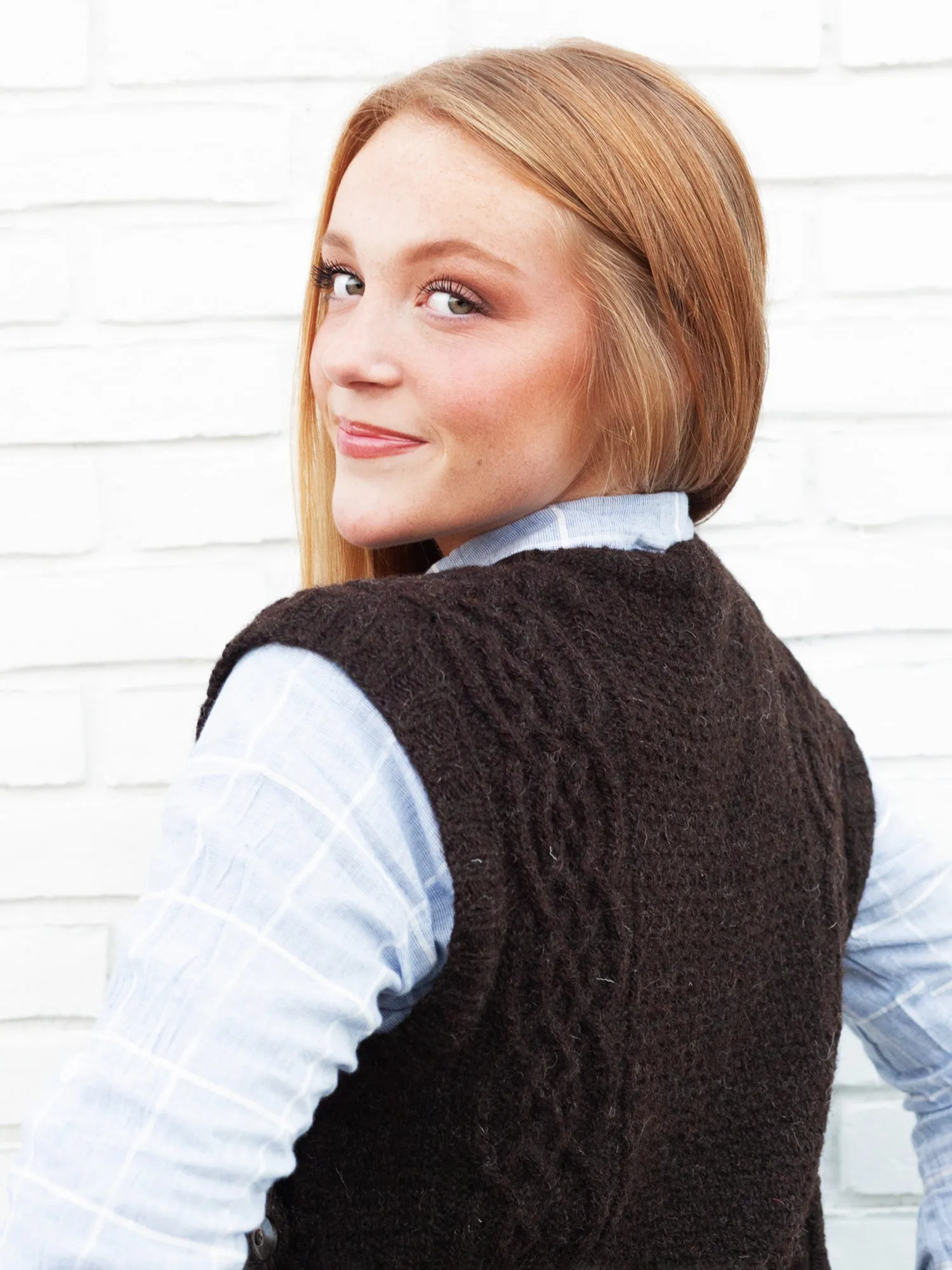 Rust Belt River Vest <br/><small>knitting pattern</small>