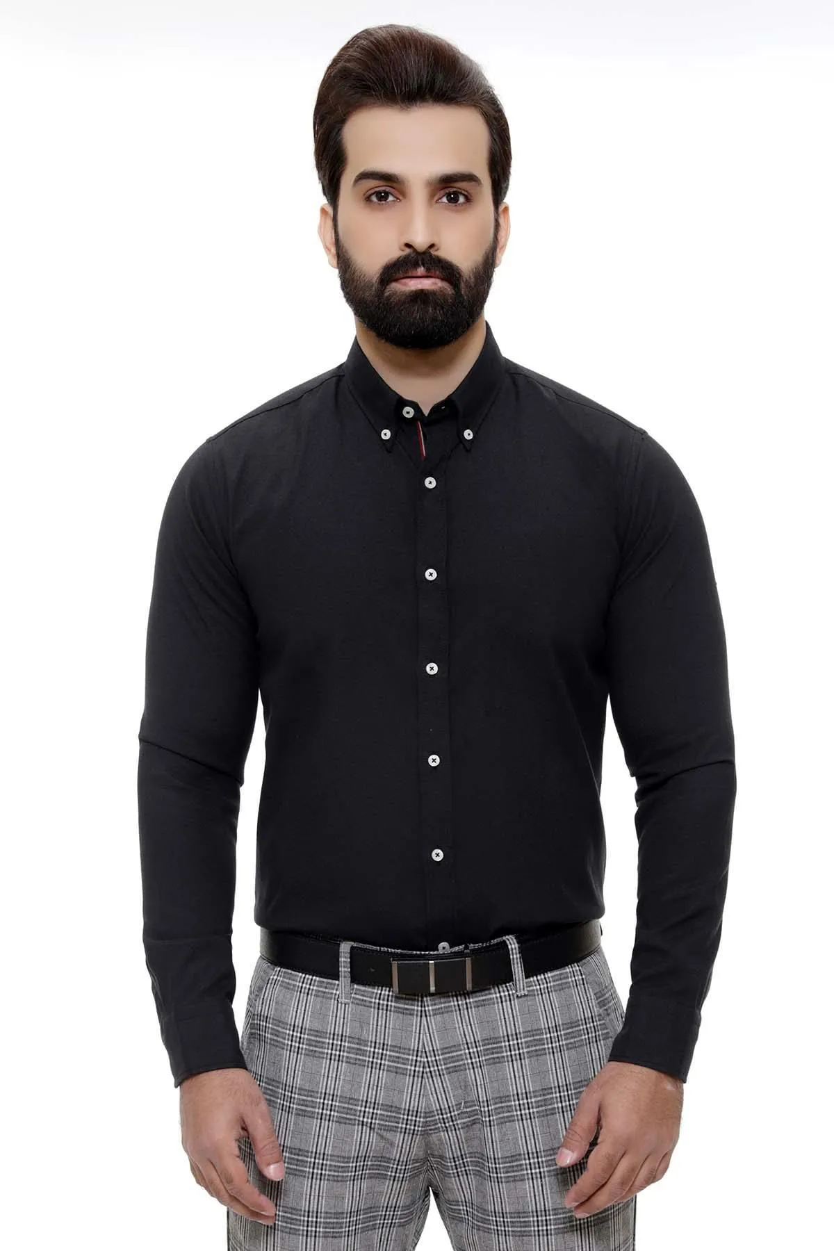 SMART SHIRT FULL SLEEVE BUTTON DOWN BLACK