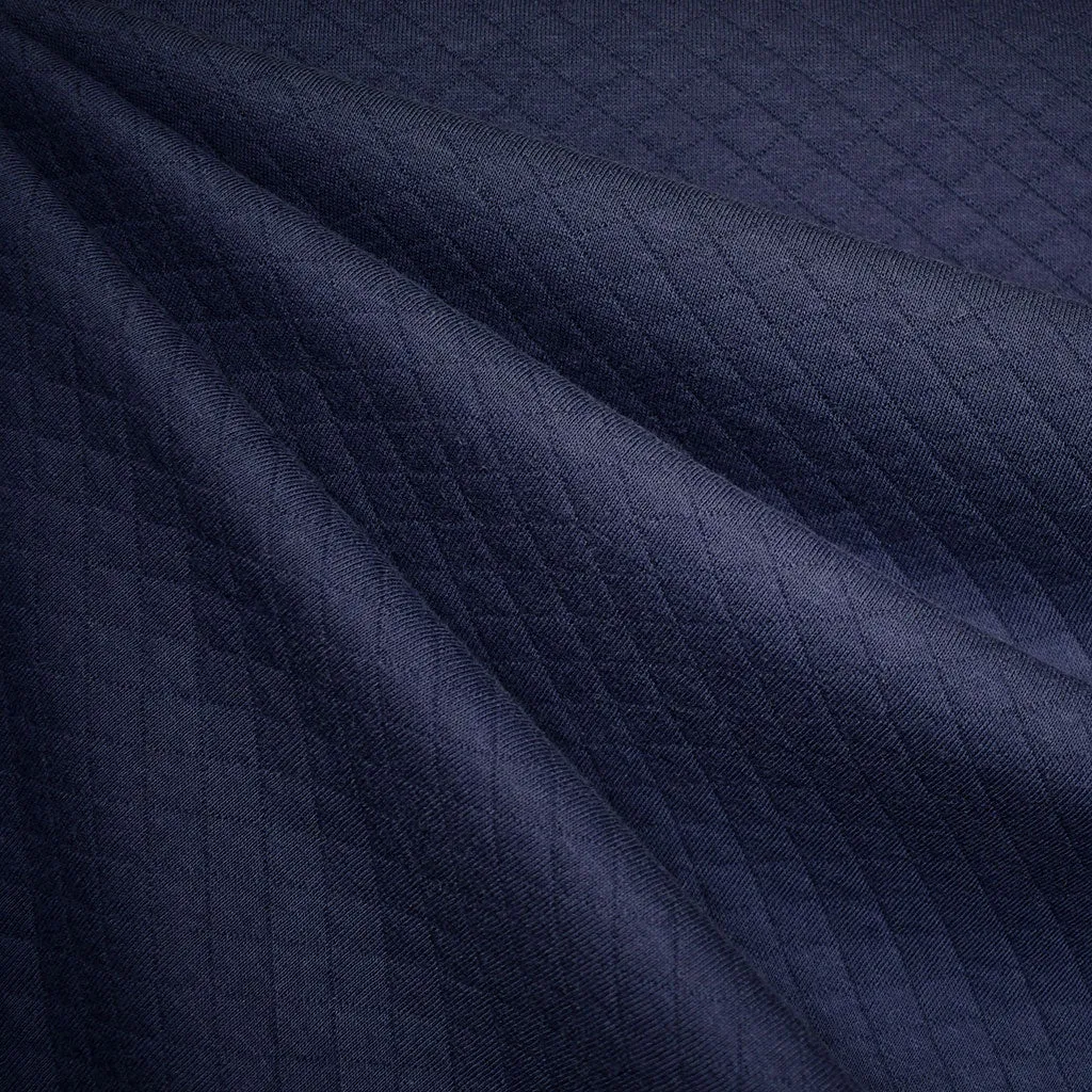 Soft Diamond Quilted Double Knit Navy SY