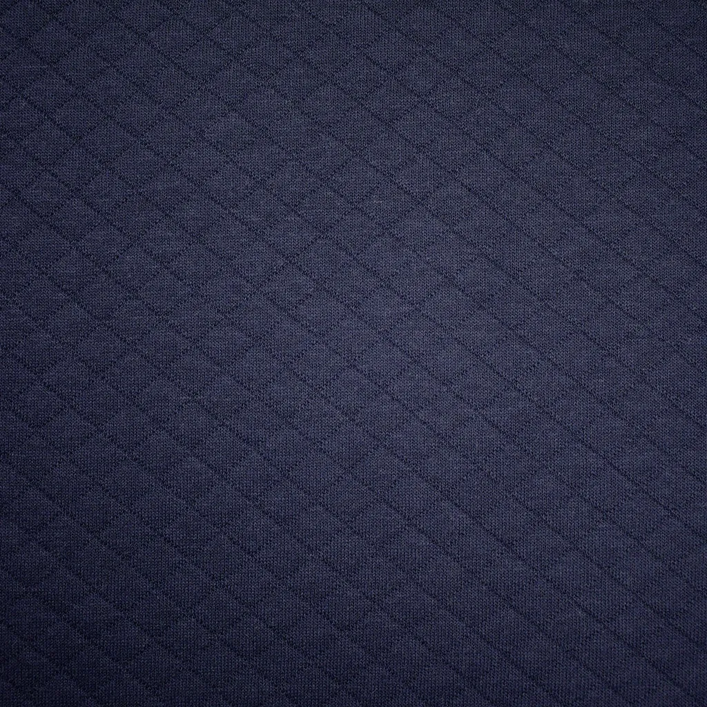 Soft Diamond Quilted Double Knit Navy SY