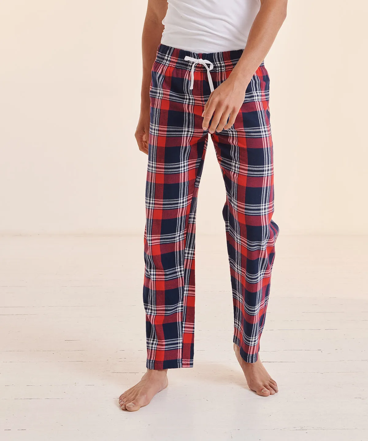 Tartan lounge pants | Red/Navy Check