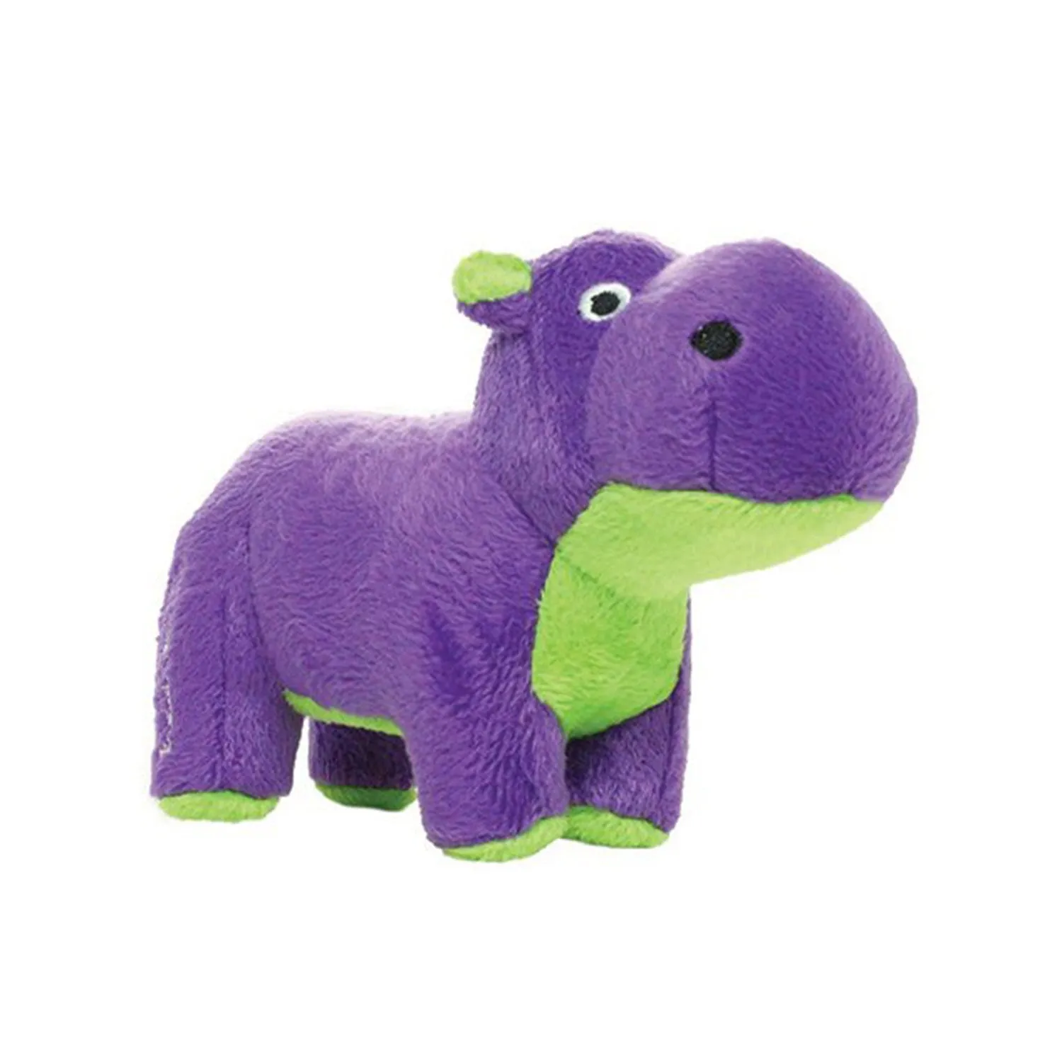 Tuffy MIGHTY Toy Safari Series Jr Herb The Hippo Purple Dog Toy